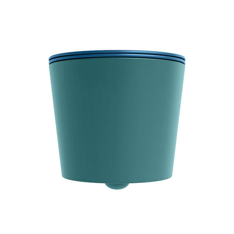 Mondiaz LAVIE WC suspendu – sans bride – 36 x 53 cm – avec abattant softclose – Smag (vert), abattant Jeans (bleu) SW1208642