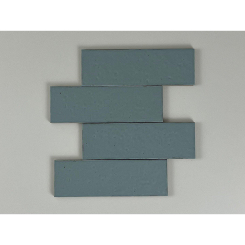 SAMPLE Terravito Nocino wandtegel - 6x18.6cm - Powder Blue mat (blauw) SW1221408