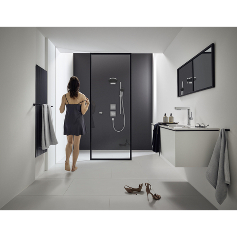 Hansgrohe Pulsify select s - select glijstangset - 3jet Relaxation - ecosmart - 10.5cm - met glijstang 90 cm - hoogglans chroom SW651055