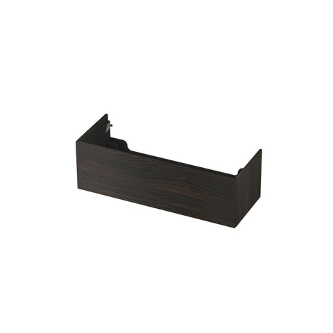 INK Wastafelonderkast - 120x45x37.6cm - 1 lade - push to open - met recht opdekfront - MFC - Intens eiken SW439279