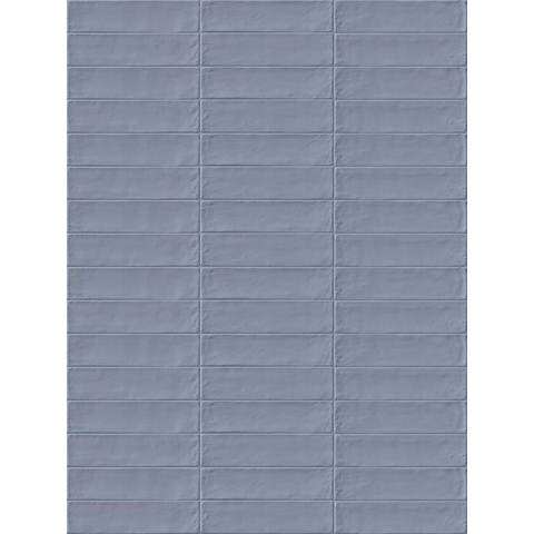 SAMPLE Ceralto Ivarno Grain Wandtegel 6x24cm 10mm Blu Avio SW912798
