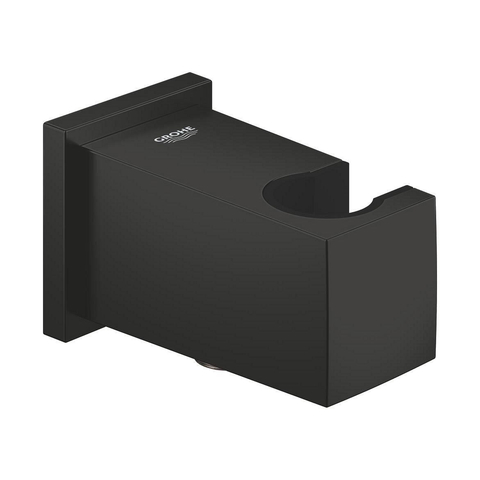 GROHE Euphoria Cube wandaansluitbocht - met houder - mat zwart SW1477608