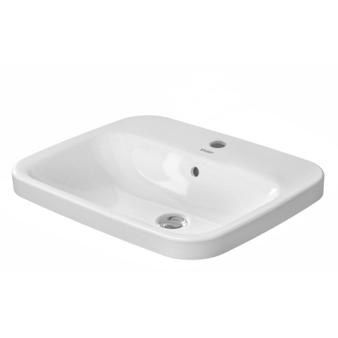 Duravit Durastyle vasque à poser 45,5x56 cm avec trou de robinetterie avec trop-plein blanc SW68336