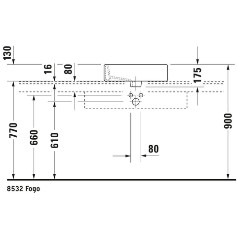 Duravit Vero Opbouwwastafel - geslepen - met kraangat - met overloop - 50x47cm - met wondergliss - inclusief bevestiging - wit 0292801