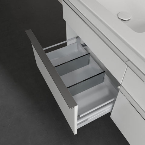 Villeroy & Boch venticello wastafelonderkast - 125.3x59cm 4x lade - mat wit GA43717