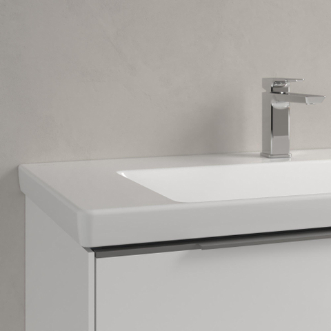 Villeroy & Boch Subway 3.0 meubelwastafel - 100x47x16.5cm Rechthoek - 1 kraangat - zonder overloopgat Ceramic - White Alpine (glans wit) SW702122