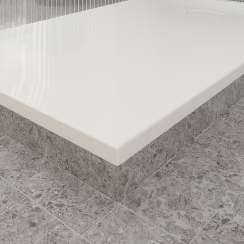Villeroy & Boch Ecora douchebak - 150x90x3.5cm - afvoer korte zijde - white alpine (wit) SW1558999
