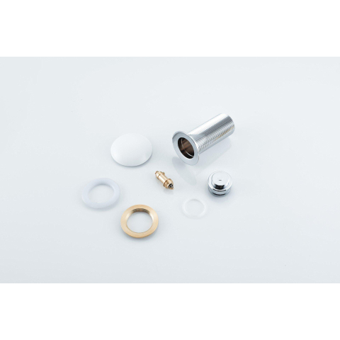 FugaFlow Eccelente Anta Bouchon de vidange à clic allongée - céramique - blanc mat SW1469096