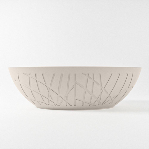 MONDIAZ HOLM Baignoire îlot - 180x85cm - lin/talc SW491612