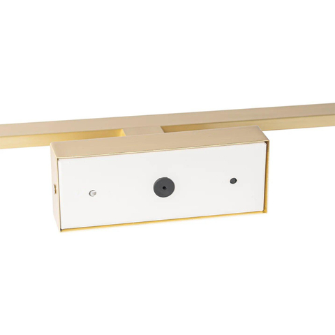QAZQA Jerre applique murale - 41,5x13,5x5,5cm - LED incluse - IP44 - laiton (or) SW1187241