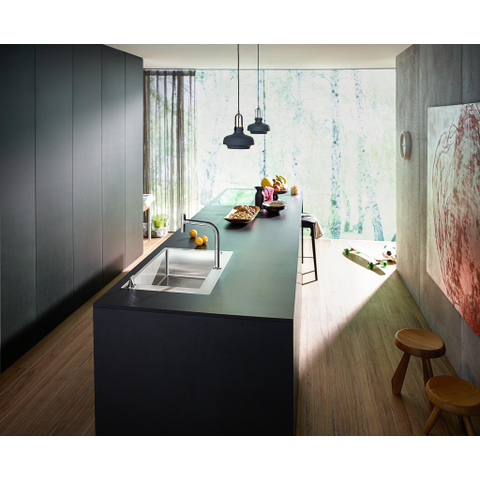 Hansgrohe Metris Select M71 2-gats - 1 greeps keukenkraan - met uittrekbare. vuistdouche - hoogglans chroom SW541876