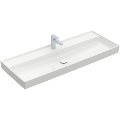 Villeroy & Boch Collaro meubelwastafel - 120x47cm - zonder overloop - 1 kraangat - White Alpine (glans wit) SW358345