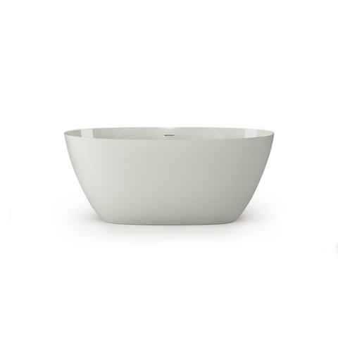 Zeza Element Baignoire îlot- 145x71x60cm - solid surface - vert brillant SW1208795