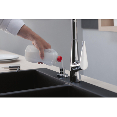 Hansgrohe A51 - zeepdispenser 1-gats 500ml onderbouw - hoogglans chroom SW241755