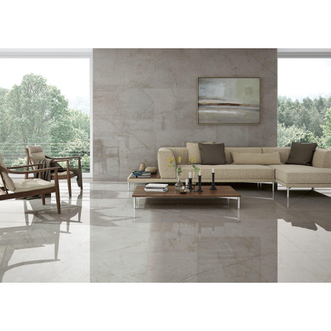 ÉCHANTILLON Terravito Waldoro carreau mural et de sol - 60x120cm - 10.5mm - Rectangle - rectifié - Aspect marbre - Gris poli SW736062