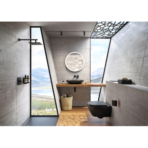 Villeroy & Boch Viconnect bedieningsplaat - 253x145mm - mat zwart SW644080