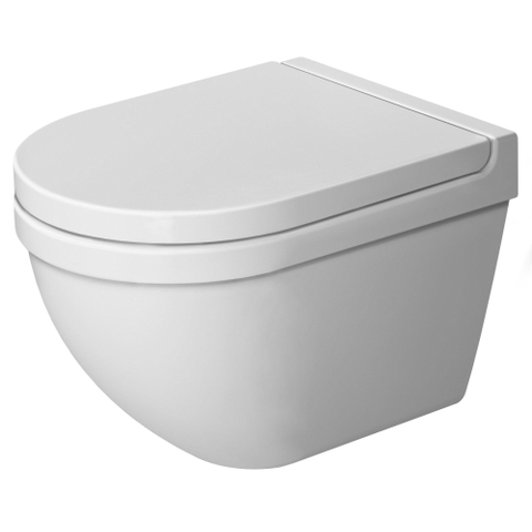 Duravit Starck 3 Wandcloset - 48.5x36cm - diepspoel - zonder zitting - met Durafix - compact - verdekte bevestiging - glans wit 0315325