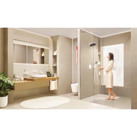 Hansgrohe Tecturis s Eengreeps wastafelkraan - inbouw - voor wandmontage - met uitloop 16 - 5 cm - wit SW918741