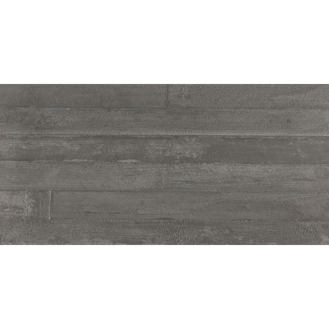 Vtwonen Tegels Raw Decor-strip - 30x60cm - 9.5mm - gerectificeerd - Anthracite SW670118
