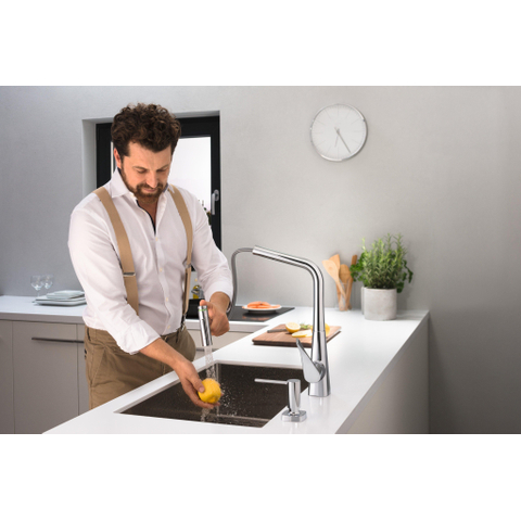 Hansgrohe A71 - zeepdispenser 1-gats 500ml onderbouw - hoogglans chroom SW241757