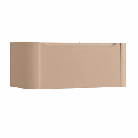 H&R Badmeubelen Juice Wastafelonderkast - 100x45x40cm - afgeronde hoeken - 1 lade - geïntegreerde greep - peach SW1259190