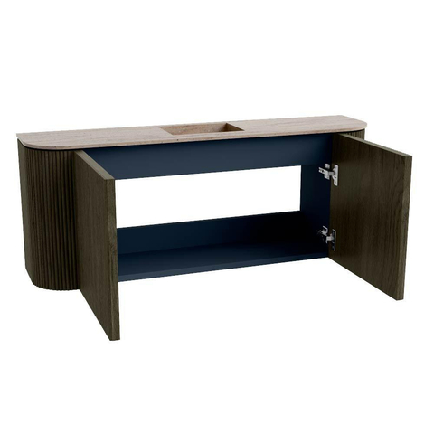 Mondiaz JOYA-DLUX 103.2cm toiletmeubel - ronding links en rechts kleur Shadow - Wastafel FAYE positie Midden 1 kraangat kleur Saba. SW1425172