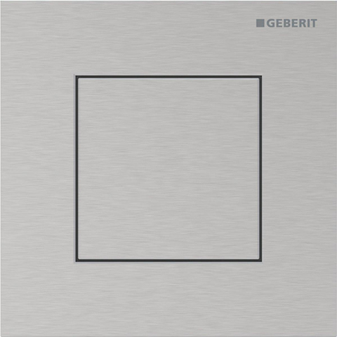 Geberit Type 40 urinioir bedieningsplaat - pneumatisch - vierkant - rvs geborsteld/easy-to-clean - rvs geborsteld SW1237053