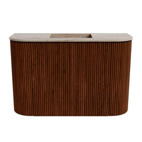 Mondiaz JOYA-DLUX 63.2cm toiletmeubel - ronding links en rechts kleur Ruby - Wastafel FAYE positie Midden Zonder kraangat kleur Saba. SW1425633