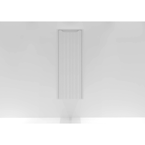 H&R badmeubelen Juice Halfhoge Kast - 40x35x100cm - met ronde hoeken - 3D-front - 1 deur - linksdraaiend - wit mat SW875289