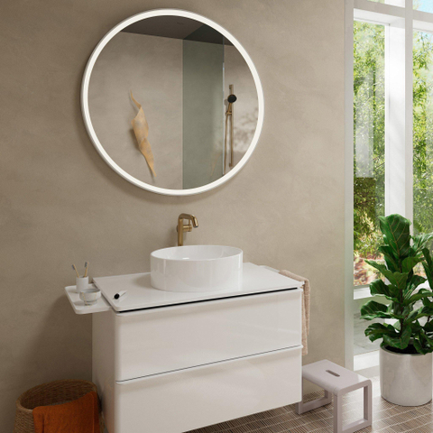 Hansgrohe Tecturis s Eengreeps wastafelkraan - 240 Fine - coolstart - voor waskommen - zonder waste - geborsteld brons SW918670