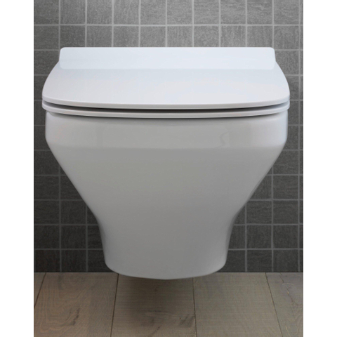 Duravit Durastyle WC suspendu à fond creux Rimpless Compact 37x48cm blanc SW104234