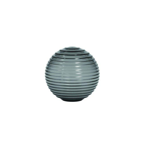 Astro Tacoma Pendant Hanglamp - 230V - IP44 - bol - geribbeld - smoke glas - mat zwart SW1566137