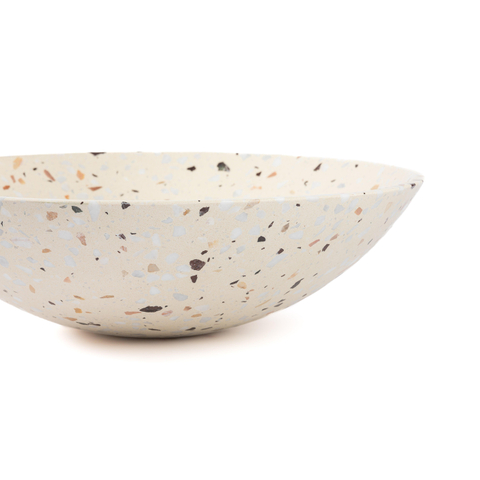 Saniclass Waskom - 42x42x12cm - rond - terrazzo - mat beige OUTLETSTORE STORE42400