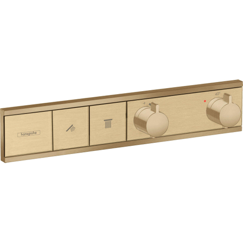 Hansgrohe Rainselect Afbouwdeel - voor inbouw douchekraan - thermostatisch - voor 2 functies - 45.6x90cm - thermostaat - geborsteld brons SW385575