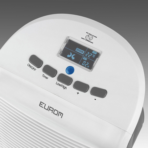 Eurom safe-t chauffe-ventilateur 2000 lcd chauffe-ventilateur 2000watt blanc SW486864