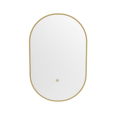 Mondiaz GLOW miroir – ovale – 45 x 90 cm – LED indirecte tout autour – capteur de mouvement – Oro (sable) SW1105160