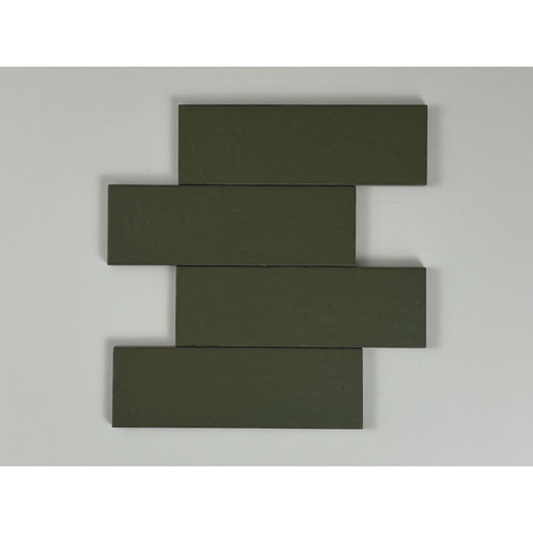 SAMPLE Terravito Nocino wandtegel - 6x18.6cm - Selva mat (groen) SW1221366