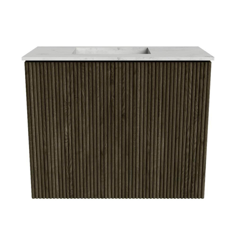 Mondiaz JOYA-DLUX 50cm toiletmeubel - kleur Shadow - Wastafel FAYE positie Links Zonder kraangat kleur Opalo. SW1422901