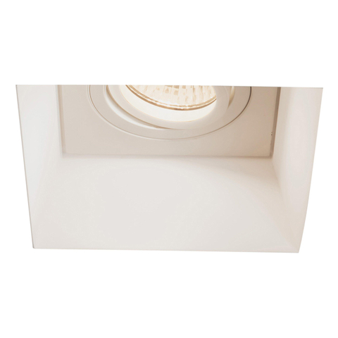 Astro Blanco Square Adjustable Spots encastrées 11,5x4cm IP20 douille GU10 plâtre SW378042
