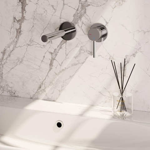 BRAUER Stripe Mitigeur lavabo encastré - bec droit et rosaces - modèle A1 - chrome SW1434708