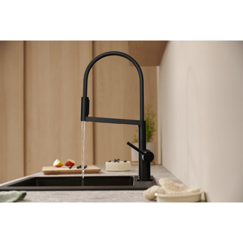 Hansgrohe Talis Select M54 PowderSpray eengreeps keukenkraan Semi-Pro 3jet mat zwart SW1383041