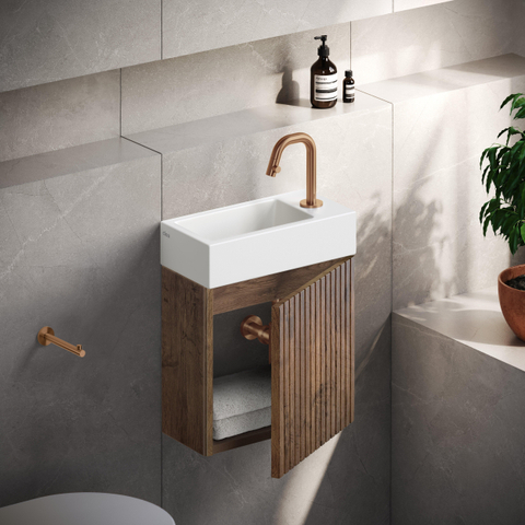 Clou Kaldur porte-rouleau de papier toilette droit bronze brossé PVD SW917297