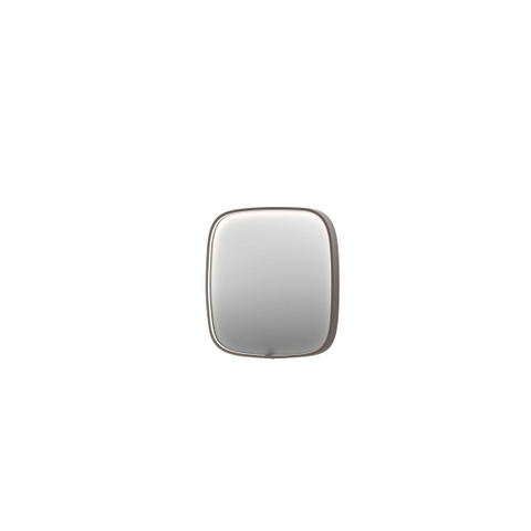 INK SP31 miroir – 80 x 80 cm – LED directe tout autour – chauffage de miroir – Inox brossé SW956122
