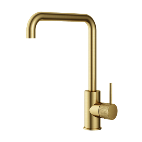 Hotbath Cobber X Keukenmengkraan - met draaibare uitloop - PVD - geborsteld messing (goud) SW440720