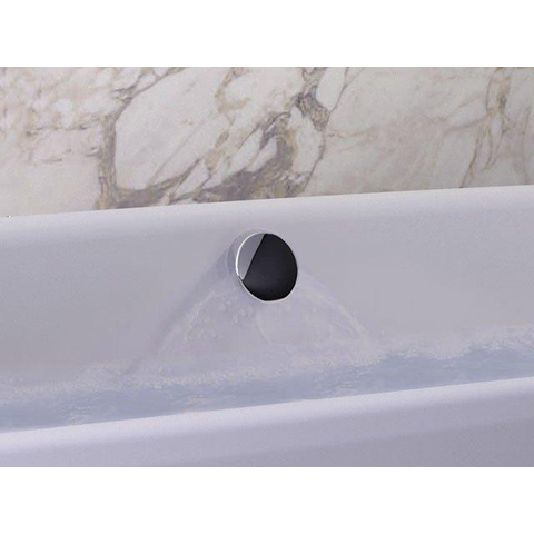 Plieger Kansas Baignoire d'angle - 180x80x60cm - angle gauche - avec arrivée d'eau - avec garniture de vidage et de trop-plein - avec pieds - acrylique - blanc mat SW1027778