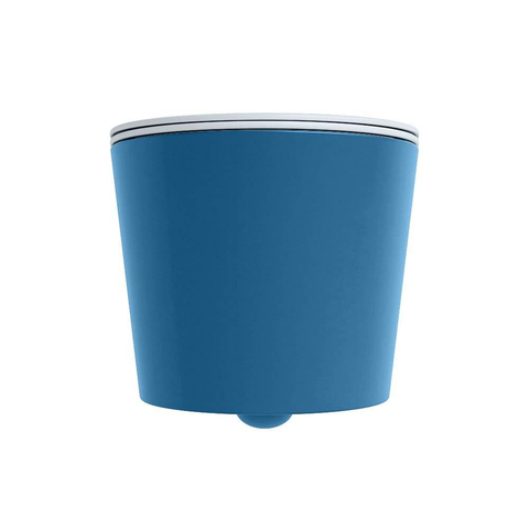 Mondiaz LAVIE hangtoilet – spoelrandloos – 36 x 53 cm – met softclose zitting – Jeans (blauw), zitting Clay (lichtblauw/grijs) SW1208588