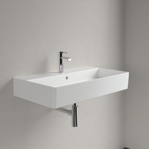 Villeroy & Boch Memento 2.0 lavabo - dessous meulé 80x47cm - avec trop-plein 1 trou de robinet CeramicPlus SW336054