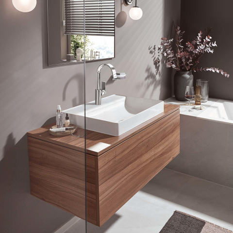 Hansgrohe VIVENIS Eengreeps wastafelmengkraan - 210 met draaibare uitloop - zonder afvoer - hoogglans chroom SW642500