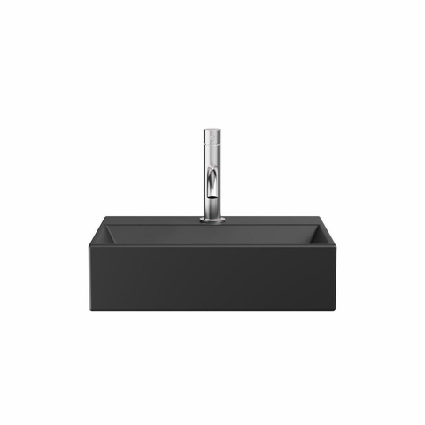 Crosswater Counter Basins Beck Cloakroom wastafel - inclusief vrije doorstroomafvoer 1TH - 400x300mm - mat zwart SW927938