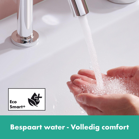 Hansgrohe Tecturis s 2-gats wastafelkraan - 150 - coolstart - met waste - hoogglans chroom SW918766